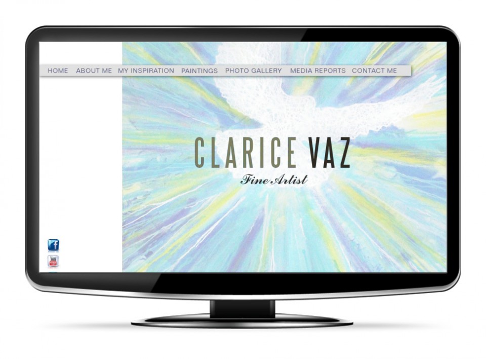 CLARICEVAZ.COM: A creative website for an artist. It allowed me freedom that most corporate clients do not.